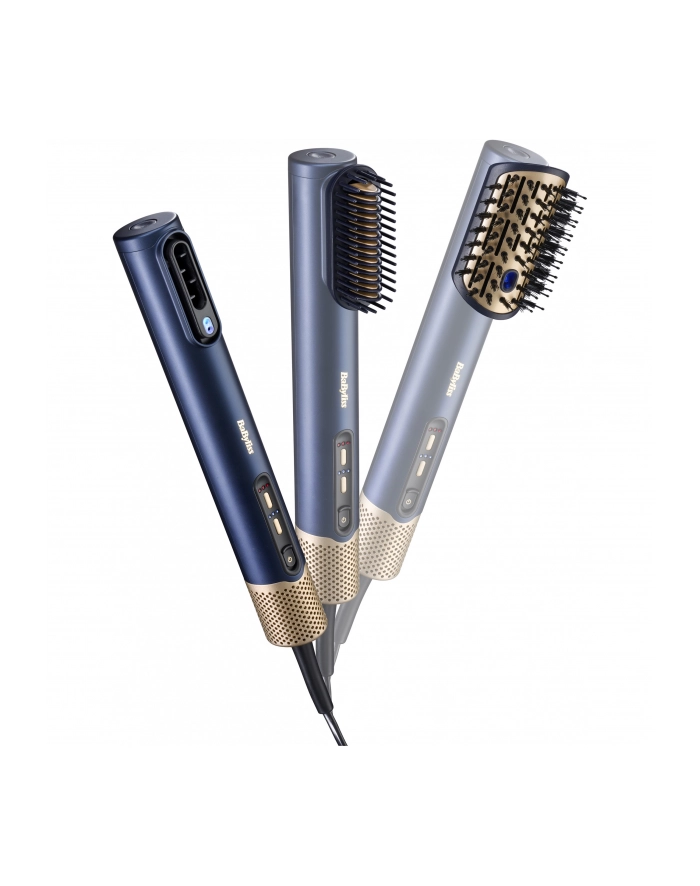 BaByliss AS6550E granatowy Moc [W]: 1600 | Ilość wymiennych końcówek: 2 | Regulacja temperatury: tak | Jonizacja: tak główny