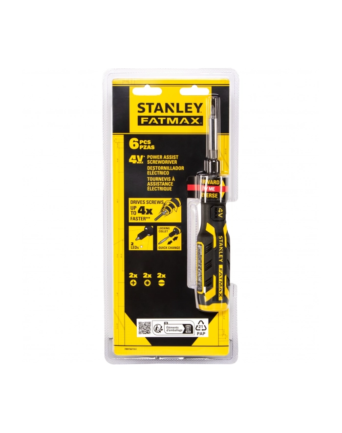 Stanley FATMAX FMHT66719-0 wkrętak ręczny Śrubokręt z wymiennymi końcówkami Prosty śrubokręt główny