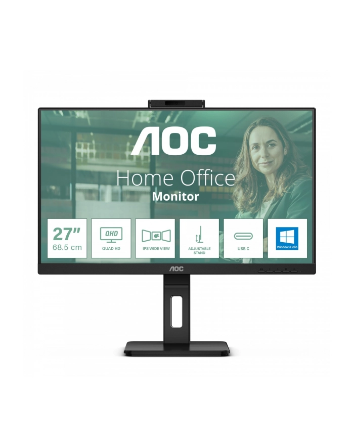 AOC 24P3QW monitor komputerowy 60,5 cm (238'';) 1920 x 1080 px Full HD Czarny główny