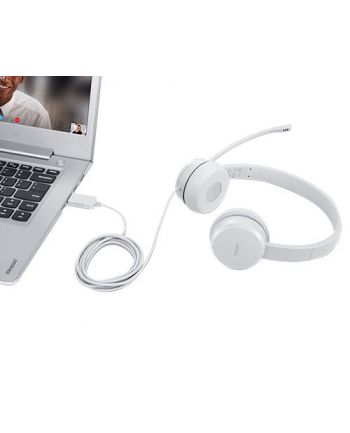 Słuchawki z mikrofonem Lenovo 110 (jasnoszare) nr 1