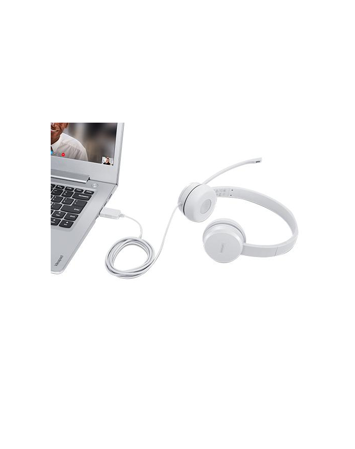 Słuchawki z mikrofonem Lenovo 110 (jasnoszare) główny