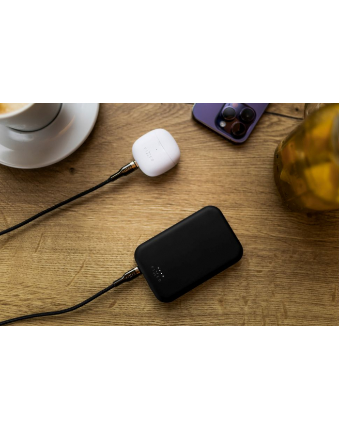 fixed Poprawiono | MagZen (2 generacji) z ładowaniem bezprzewodowym i obsługą MagSafe Power bank | FIXZENM2-10-BK | 10000 mAh | USB-C: 5 V/2 A, 9 V/2,22 A, 12 V/1,67 A (maks 20 W) | Czarny główny