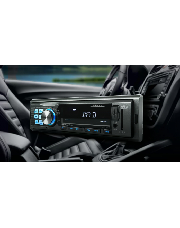 Radio samochodowe Muse DAB | M-198 DAB | Port USB | Wejście AUX | Łączność Bluetooth | Radio FM główny