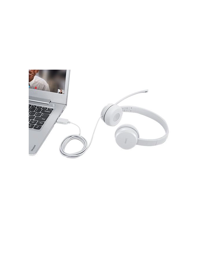 Słuchawki z mikrofonem Lenovo 110 (jasnoszare) główny