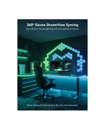 Govee H61C3 Neon Gaming Table Light | Taśma LED | oświetlenie biurka, RGBIC