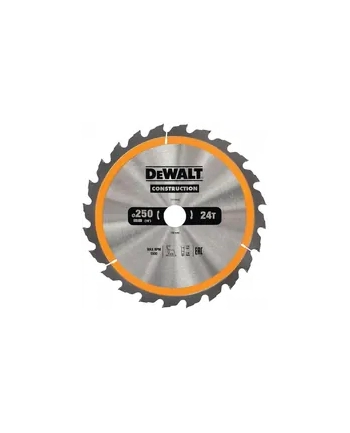 dewalt - osprzęt tarcze do pilarek ręcznych 250x30mm 24t nr 1