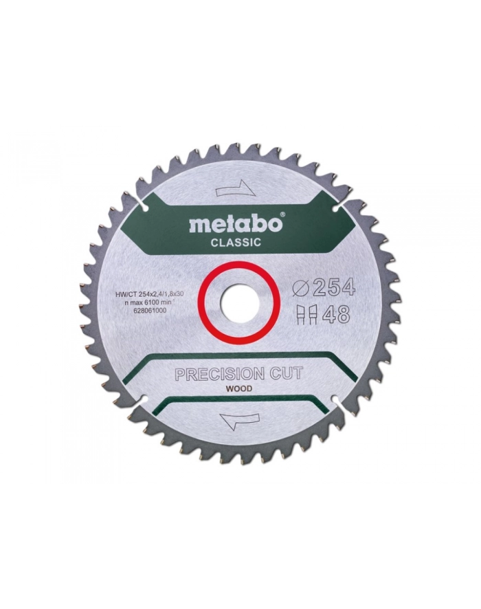 METABO PIŁA TARCZOWA HW/CT 254x30x48Z główny