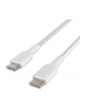 Belkin CAB004BT1MWH kabel USB 1 m USB C Biały - nr 1