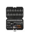 neo Klucze nasadowe, 1/4”, CrV, zestaw 46 szt - nr 1