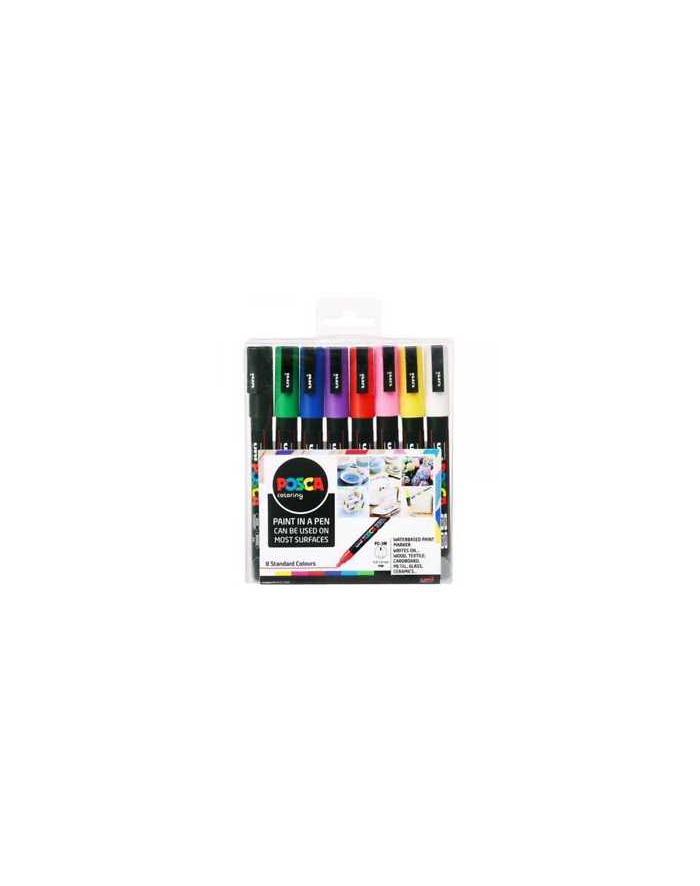 Markery pastelowe PC-1MR Soft 8 kolor?w POSCA UNI główny