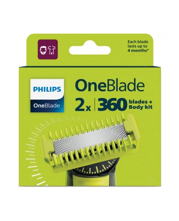 philips Akcesoria do OneBlade 360 2 sztuki QP624/50 nr 1