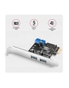 axagon PC(wersja europejska)-232RS Kontroler PCIe 2+2x port USB 3.2 GEN 1, UASP, SP ' LP 15-pin SATA zasilacz - nr 28
