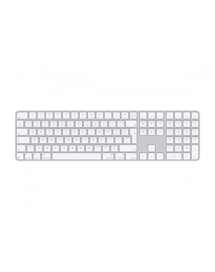 Klawiatura Magic Keyboard z Touch ID i polem numerycznym dla modeli Maca z czipem Apple - angielski (międzynarodowy) - białe klawisze główny