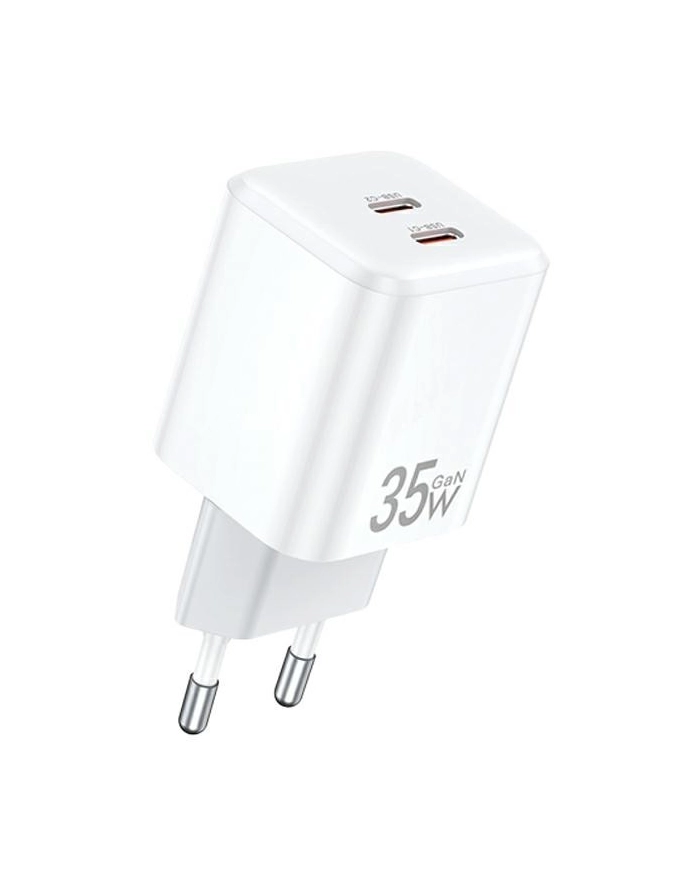 awei Ładowarka sieciowa GaN 35W 2xUSB-C PD65-(wersja europejska) Biała główny