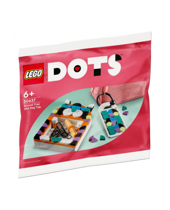 LEGO DOTS 30637 Tacka w kształcie zwierzaka i zawieszka na torbę