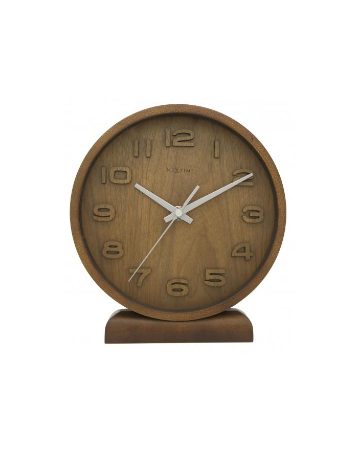 NeXtime Wood Wood Small 22,5 cm, szary 5192 GS główny