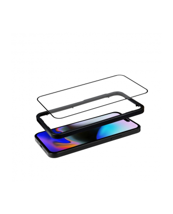 crong Szkło ochronne Anti-Bacterial 3D Armour Glass - hartowane 9H Full Glue do iPhone 16 Pro + ramka instalacyjna