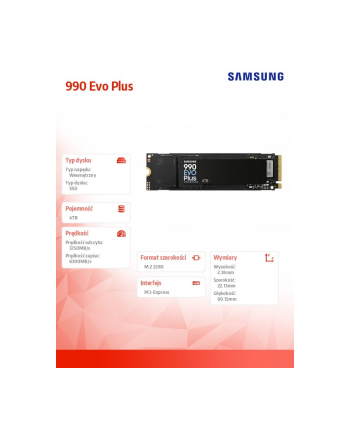 samsung SSD 990Evo Plus NVMe MZ-V9S4T0BW