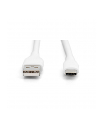 digitus Kabel zasilający silikonowy USB-A - USB-C, USB 2.0 60W, 1m Biały