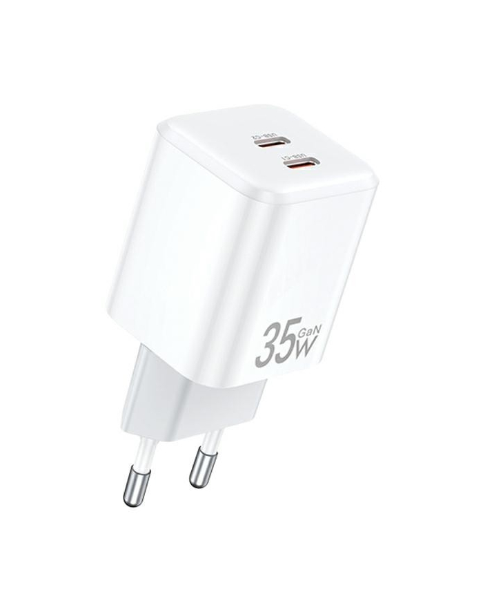 awei Ładowarka sieciowa GaN 35W 2xUSB-C PD65-(wersja europejska) Biała główny