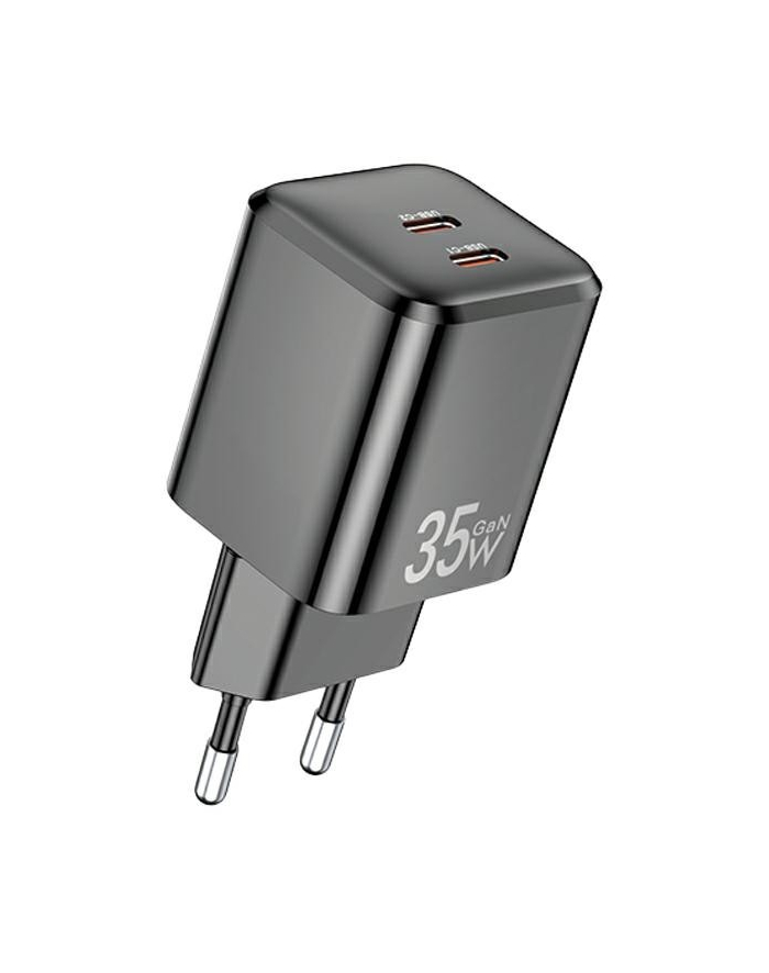 awei Ładowarka sieciowa GaN 35W 2xUSB-C PD65-(wersja europejska) Czarna główny