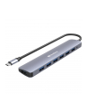 Sandberg USB-C to 7 x USB 3.0 Hub USB hub - 7 - Szary (13640) - nr 3