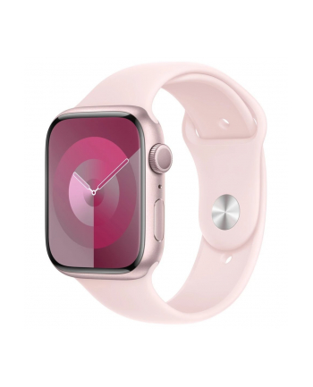 Apple Watch Series 9 Gps 45 Mm Różowa Aluminiowa Koperta Z Jasnoróżowym Paskiem Sportowym - M/L