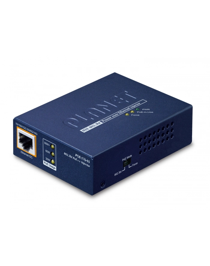 Planet Single-Port 10Gbps 802.3bt Obsługa PoE Niebieski (POE17695) główny