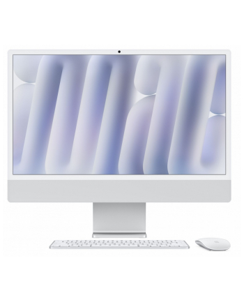 apple iMac 24 cale: M4 10/10, 24GB, 512GB SSD - Srebrny