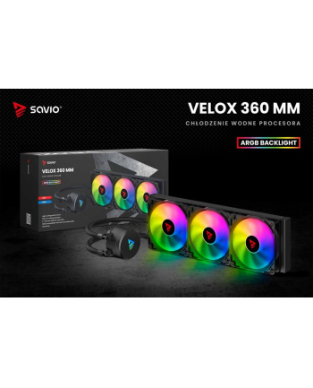 savio Chłodzenie wodne CPU ARGB VELOX 360mm