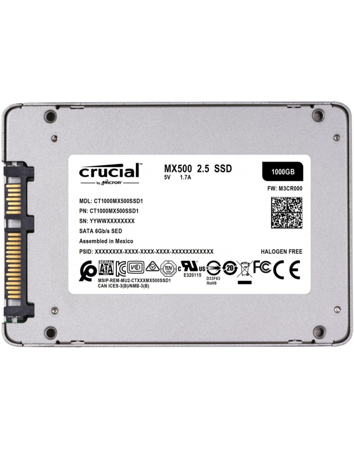 SSD SATA25''; 1TB MX500 CT1000MX500SSD1 CRUCIAL główny