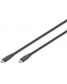 digitus Kabel połączeniowy silikonowy USB-C - USB-C, USB 4 Gen3 40G 8K 240W, 0,5m Czarny - nr 6