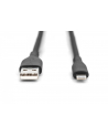 digitus Kabel zasilający silikonowy USB-A - Lightning, USB 2.0 12W, certyfikat MFI, 2m Czarny - nr 8