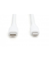 digitus Kabel zasilający silikonowy USB-C - Lightning, USB 2.0 60W, certyfikat MFI, 1m Biały - nr 7