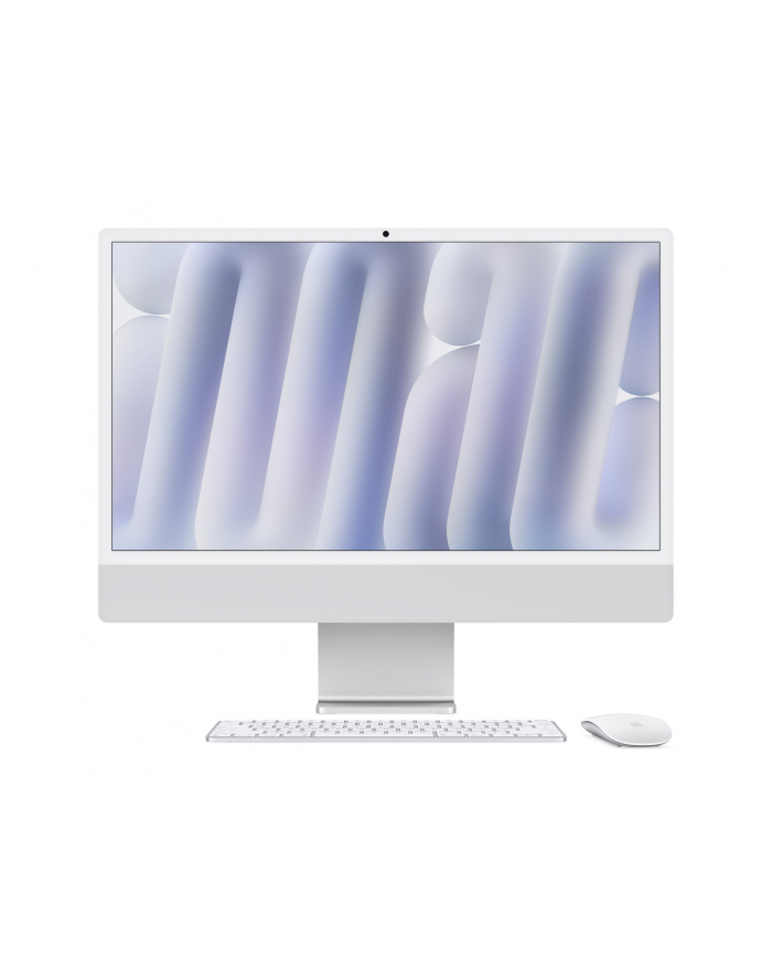 apple iMac 24 cale: M4 10/10, 16GB, 256GB SSD - Srebrny główny