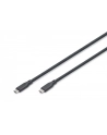 digitus Kabel połączeniowy silikonowy USB-C - USB-C, USB 4 Gen3 40G 8K 240W, 0,5m Czarny - nr 18