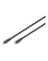 digitus Kabel połączeniowy silikonowy USB-C - USB-C, USB 4 Gen3 40G 8K 240W, 0,5m Czarny - nr 5