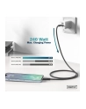 digitus Kabel połączeniowy silikonowy USB-C - USB-C, USB 4 Gen2 20G 8K 240W, 2m Czarny - nr 27
