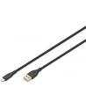 digitus Kabel zasilający silikonowy USB-A - Lightning, USB 2.0 12W, certyfikat MFI, 0,5m Czarny - nr 11