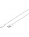 digitus Kabel zasilający silikonowy USB-A - Lightning, USB 2.0 12W, certyfikat MFI, 0,5m Biały - nr 11