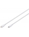 digitus Kabel zasilający silikonowy USB-C - Lightning, USB 2.0 60W, certyfikat MFI, 0,5m Biały - nr 11