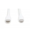 digitus Kabel zasilający silikonowy USB-C - Lightning, USB 2.0 60W, certyfikat MFI, 0,5m Biały - nr 7