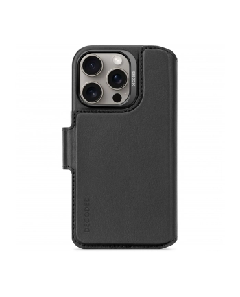 Decoded Leather Detachable Wallet do iPhone 16 Pro MagSafe czarny