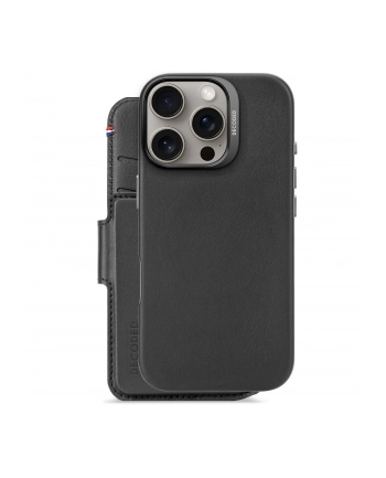 Decoded Leather Detachable Wallet do iPhone 16 Pro MagSafe czarny