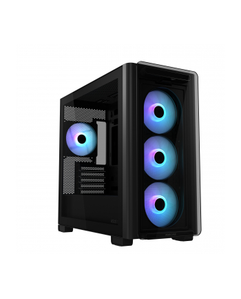 Obudowa Asus A23 PLUS TG ARGB BLACK mATX z oknem bez zasilacza