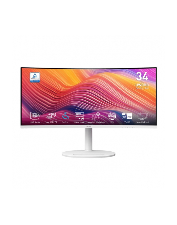 Monitor MSI 34'' Modern MD342CQPW UWQHD VA 120Hz 2xHDMI DP 4xUSB głośniki główny