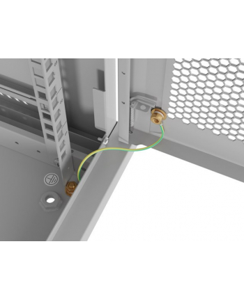Szafa instalacyjna Lanberg rack wisząca 19'' 4U 600x450 drzwi perforowane szara (flat pack)