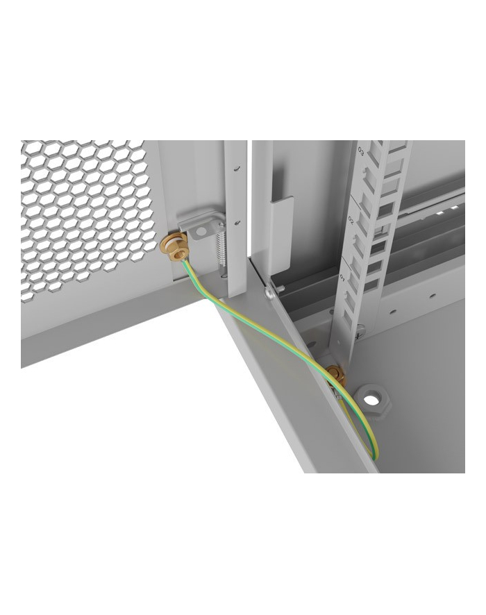 Szafa instalacyjna Lanberg rack wisząca 19'' 4U 600x450 drzwi perforowane szara (flat pack) główny