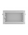 Szafa instalacyjna Lanberg rack wisząca 19'' 6U 600x450 drzwi perforowane szara (flat pack) - nr 3