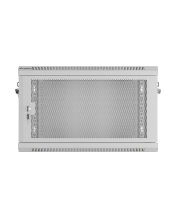 Szafa instalacyjna Lanberg rack wisząca 19'' 6U 600x450 drzwi perforowane szara (flat pack) nr 2